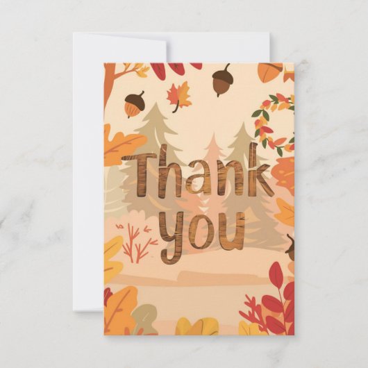 Mooie Mystieke Herfst Herfst Bedankkaart (Voorkant)