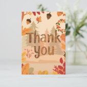 Mooie Mystieke Herfst Herfst Bedankkaart (Staand voorkant)