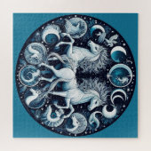 "Mooie Mystieke Paarden" 15 Legpuzzel (Horizontaal)