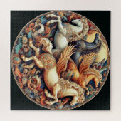 Mooie mystieke paarden 22 legpuzzel (Horizontaal)