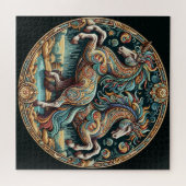 Mooie mystieke paarden 25 legpuzzel (Horizontaal)