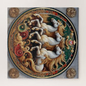 Mooie mystieke paarden 27 legpuzzel (Horizontaal)