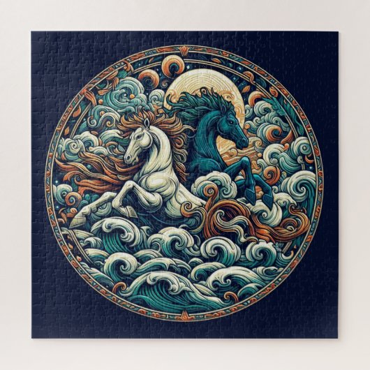 "Mooie Mystieke Paarden" 31 Legpuzzel (Verticaal)