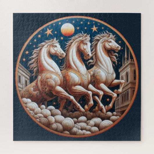 "Mooie Mystieke Paarden" 33 Legpuzzel (Verticaal)