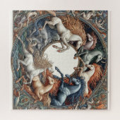 "Mooie Mystieke Paarden" 38 Legpuzzel (Horizontaal)