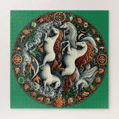 "Mooie mystieke paarden" 41 Legpuzzel (Horizontaal)