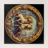 "Mooie Mystieke Paarden" 48 Legpuzzel (Horizontaal)