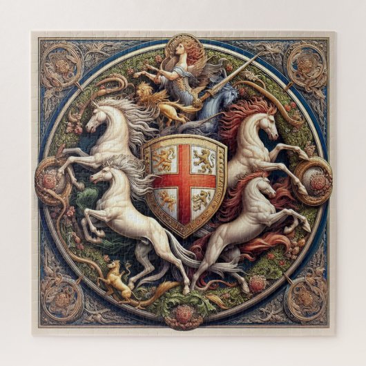 "Mooie Mystieke Paarden" Engeland 36 Legpuzzel (Verticaal)