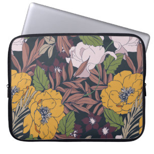 Mooie naadloze florale achtergrond. laptop sleeve