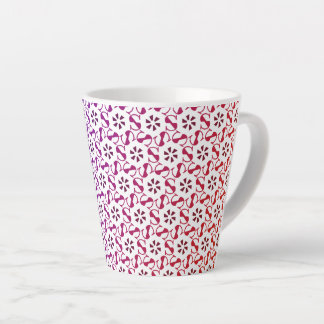 Mooie naadloze prachtige patroon latte mok