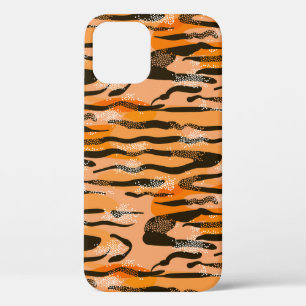 Mooie naadloze tijgerprint, perzik kleur Case-Mate iPhone case