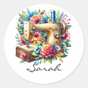 Mooie Naaimachine  Ronde Sticker