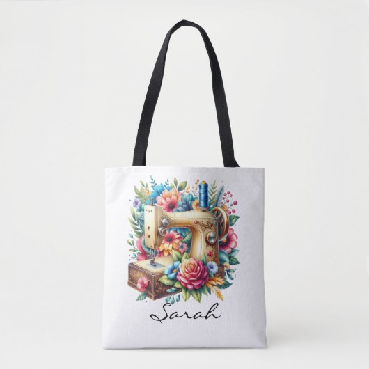 Mooie Naaimachine Tote Bag (Voorkant)