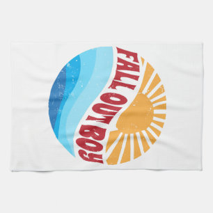Mooie Naam Bloemen Vallen Uit Trots Klassieke Stij Theedoek
