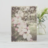 Mooie naam met betekenisvolle Cherry Blossom Tree Kaart (Staand voorkant)