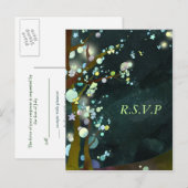 Mooie nacht: bruiloft RSVP Briefkaarten (Voorkant / Achterkant)