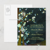 Mooie nacht: bruiloft Save the Date Briefkaarten (Voorkant / Achterkant)
