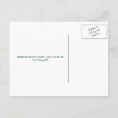 Mooie nacht: bruiloft Save the Date Briefkaarten (Achterkant)