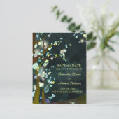 Mooie nacht: bruiloft Save the Date Briefkaarten (Staand voorkant)