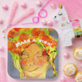 Mooie nachtelijke wending papieren bordje (Feest)