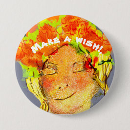 Mooie nachtelijke wending ronde button 3,2 cm