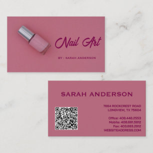 mooie Nail Artist Contact Kaart Visitekaartje