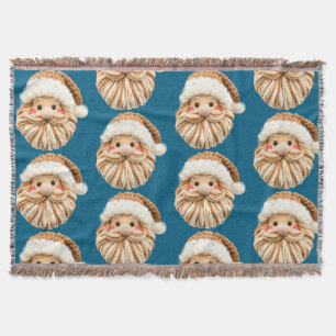 Mooie namaak garen Kerstman haak Deken
