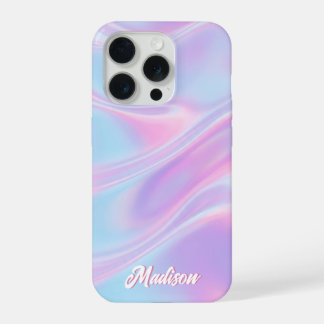 Mooie namaak iriserende op maat gemaakte naam iPho iPhone 15 Pro Case