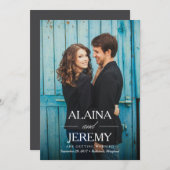 Mooie Namen Save the Date Aankondiging (Voorkant / Achterkant)