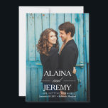 Mooie Namen Save the Date Aankondiging<br><div class="desc">Deze Save the Date bevat uw namen prominent boven uw volledige foto.</div>