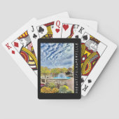 Mooie Naperville - Paardenbloem Fontein Pokerkaarten (Achterkant)