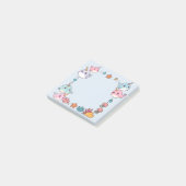 Mooie narwal vispatroon aquarel onder de zee post-it® notes (Schuin)
