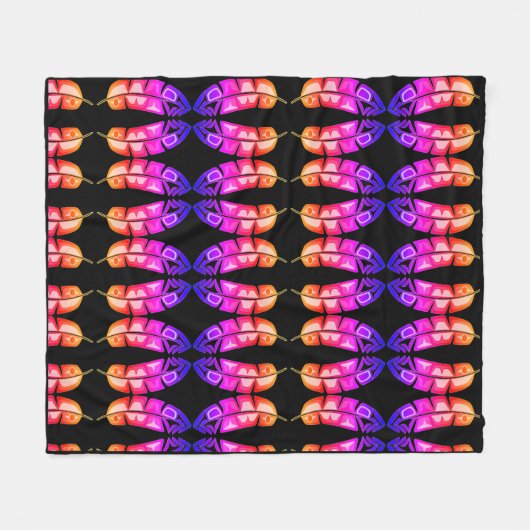 Mooie Native American Design Fleece Blanket (Voorkant (Horizontaal))