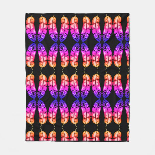 Mooie Native American Design Fleece Blanket Deken (Voorkant)