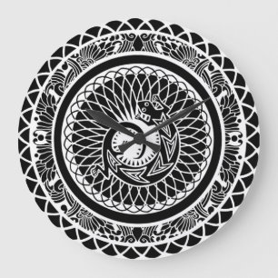 Mooie Native American Mandala Design Clock Grote Klok