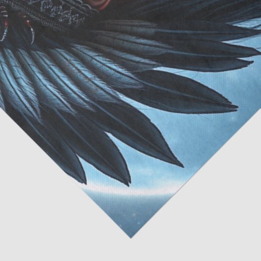 Mooie Native American vrouw hemelse sterren Tissuepapier (Detail)