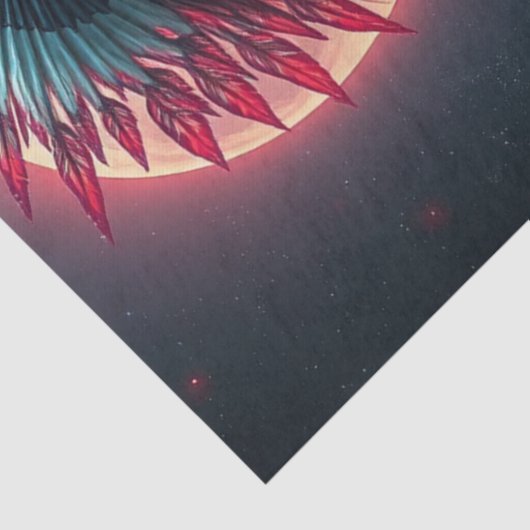 Mooie Native American Woman Decoupage Tissuepapier (Detail)