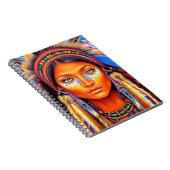 Mooie Native American Woman Notitieboek (Rechterzijde)