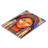 Mooie Native American Woman Notitieboek (Linkerzijde)