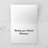 Mooie nativiteitsscène Gepersonaliseerd kerstkaart Feestdagen Kaart (Binnen)