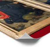 Mooie nativiteitsscène Religieuze Kerstmis Jezus Poster (Hoek)