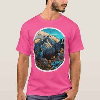 Mooie Natuur bergen actief T-shirt