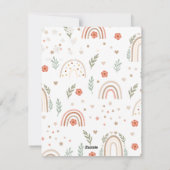 Mooie Natuur bloemenei voor kinderen Happy Easter Feestdagenkaart (Achterkant)