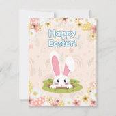 Mooie Natuur bloemenei voor kinderen Happy Easter Feestdagenkaart (Voorkant)