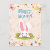 Mooie Natuur bloemenei voor kinderen Happy Easter Feestdagenkaart (Voorkant)