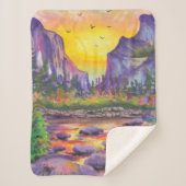 Mooie Natuur Custom Photo Sherpa Deken (Voorkant)