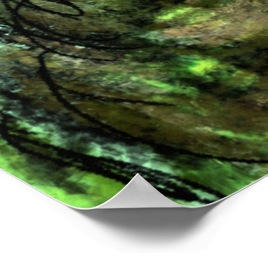 Mooie Natuur kunst - Oorspronkelijk schilderen Poster (Hoek)