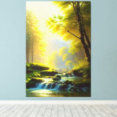 Mooie Natuur Landscape Canvas Print (Insitu (Houten vloer))