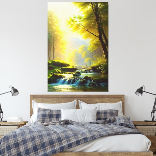 Mooie Natuur Landscape Canvas Print (Insitu (Slaapkamer))