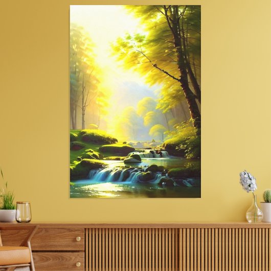 Mooie Natuur Landscape Canvas Print (Insitu (Woonkamer))
